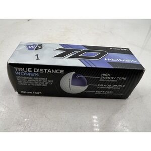 Wilson Staff TD Women True Distance Golf Balls 3 Pack White WS 400 Dimple USGA